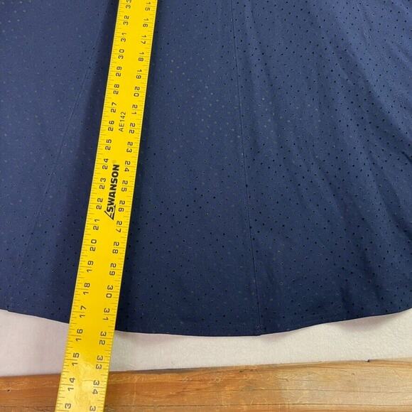 Maeve Anthropologie Skirt + Top Set Sevigny Women M 10 Navy Polka Dot - Picture 11 of 14